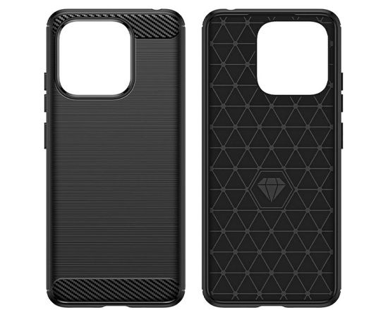 Fusion Trust Back Case slikona aizsargapvalks Xiaomi Redmi Note 13 5G melns