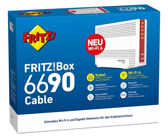 AVM FRITZ!Box 6690 cable, router