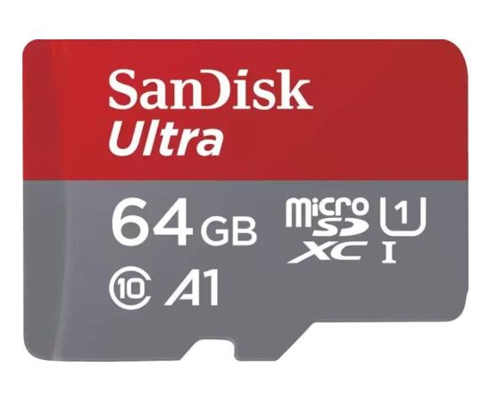 SanDisk Ultra MicroSDXC 64 GB Class 10 UHS-I/U1 A1  (SDSQUAB-064G-GN6FA)