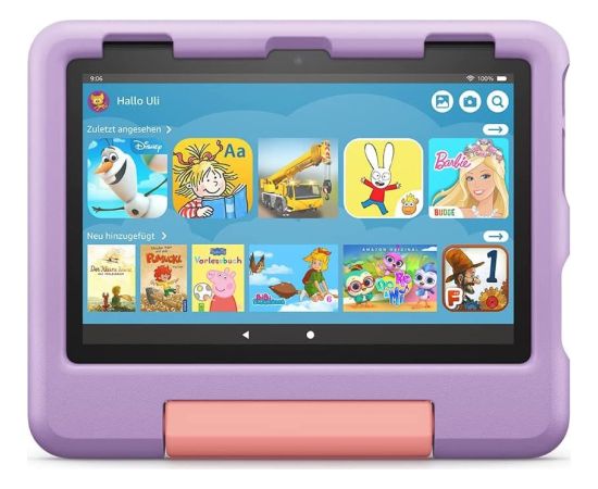 Amazon Fire HD 8 KFRAWI 2022, bez reklāmām, 32GB, violett, Kids Edition