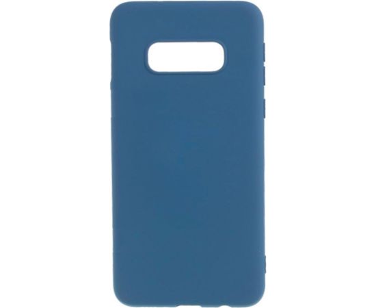 Evelatus Galaxy S10e Nano Silicone Case Soft Touch TPU Samsung Dark Blue