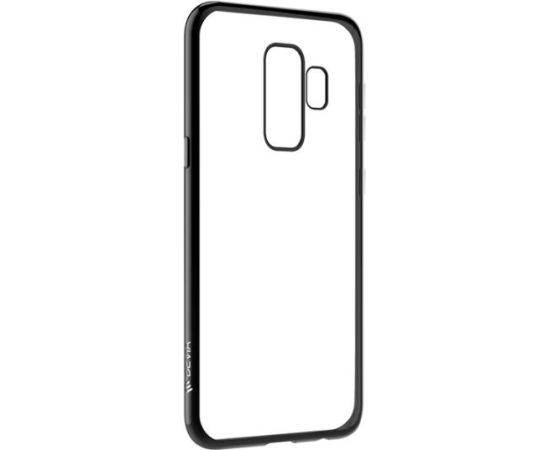 Devia Glimmer Силиконовый Чехол для Samsung G965 Galaxy S9 Plus Прозрачный - Черный
