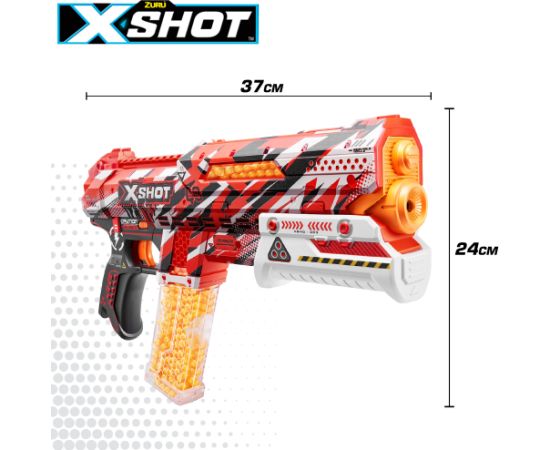 Пистолет X-Shot Hyper Gel Cluth с 5000 гелевыми шариками, скорость до 60 метров в секунду ZURU 14+ CB47147