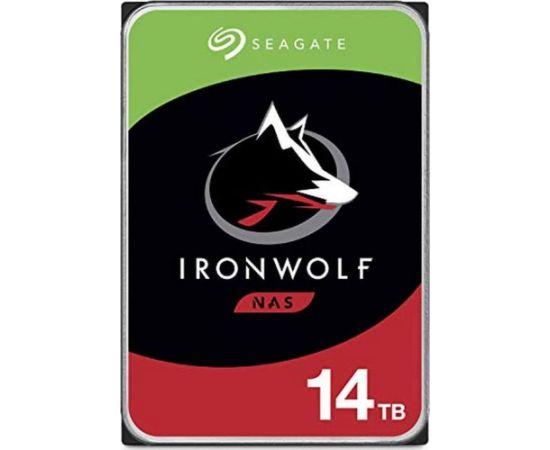 Seagate IronWolf HDD NAS 14TB 3.5" 7200RPM SATA3 256MB 6Gb/s Iekšējais cietais disks