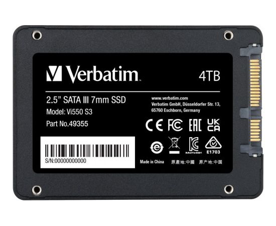 SSD Verbatim Vi550 4TB 2.5" SATA III (49355)