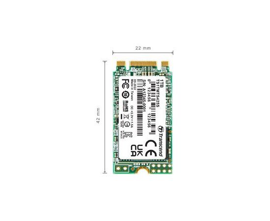 SSD Transcend MTS425S - 1 TB - intern - M.2 2242 - SATA 6Gb/s