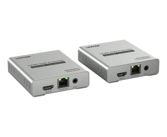 Adapter AV Unitek extender HDMI 2.0 4K  lan