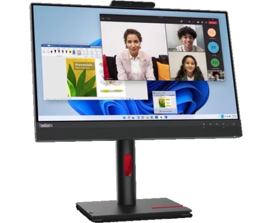 Lenovo ThinkCentre Tiny-In-One 24 Gen5 Touch, LED monitor - 24 - black, FHD, IPS, webcam, touch panel