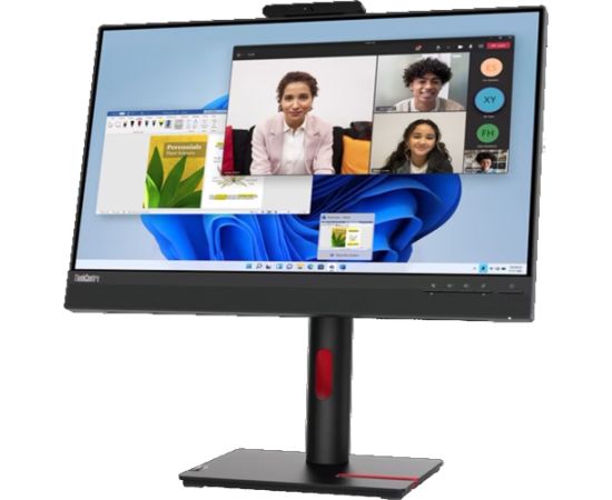 Lenovo ThinkCentre Tiny-In-One 24 Gen5 Touch, LED monitor - 24 - black, FHD, IPS, webcam, touch panel