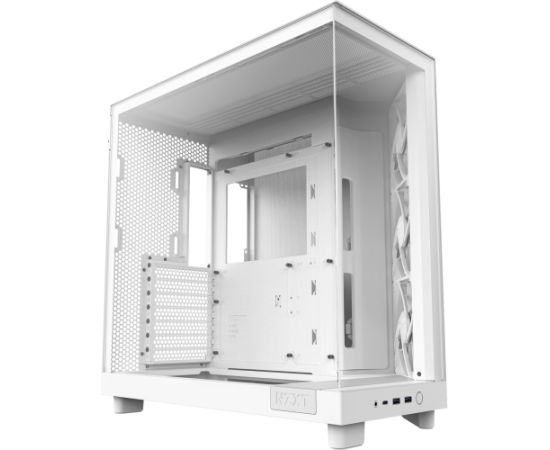 NZXT H6 Flow, tower case (white, tempered glass)