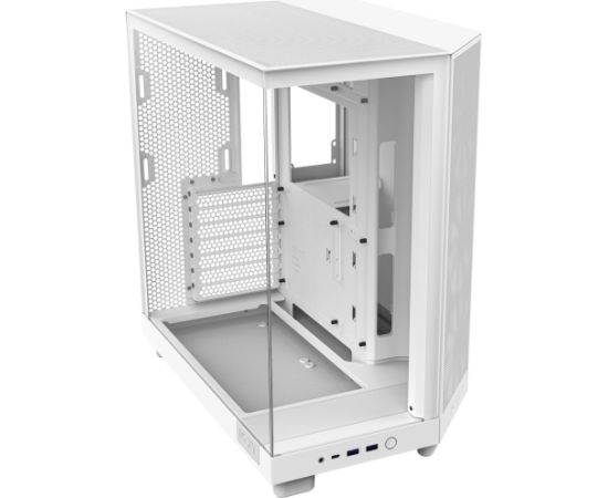 NZXT H6 Flow, tower case (white, tempered glass)