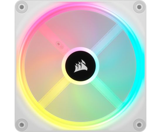 Corsair iCUE LINK QX140 RGB 140mm PWM Fan Case Fan (White Expansion Kit) Korpusu dzesēšana