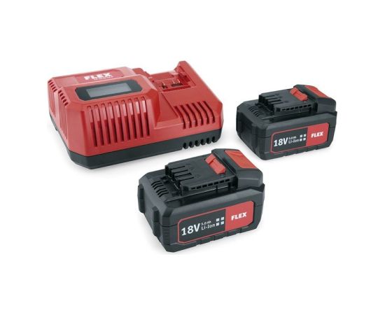 Piederumu komplekts Flex P-Set 55 R; 18 V; 2x5,0 Ah akum. Akumulatori