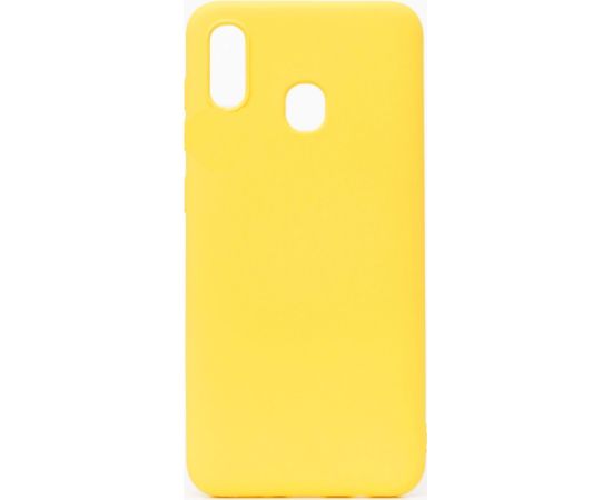 Evelatus Samsung  Galaxy A20E Nano Silicone Case Soft Touch TPU Yellow