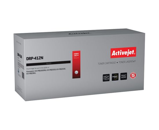 Activejet DRP-412N drum (replacement for Panasonic KXFAD412X; Supreme; 10000 pages; black)