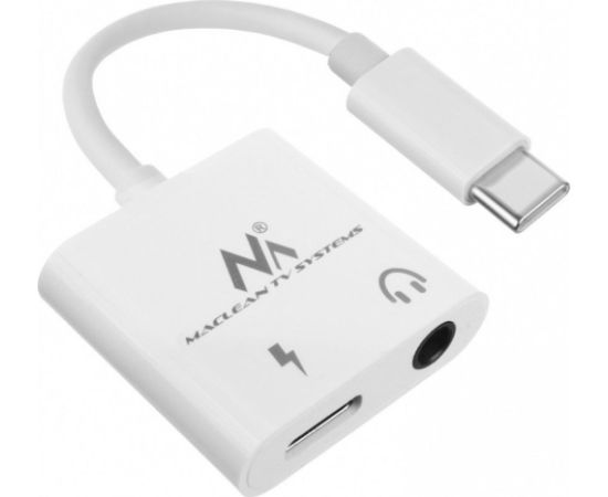 Adapteris USB Maclean USB type-C 3,5 mm jack PD MCTV-848