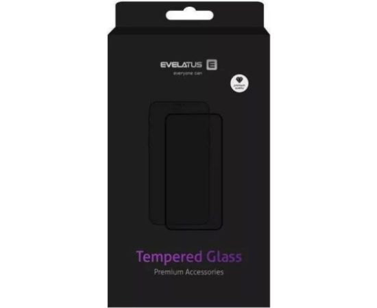 Evelatus Xiaomi  Poco X6 2.5D Full Cover Japan Glue Glass Anti-Static Black