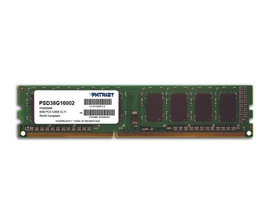 DDR3 Patriot 8GB 1600MHz CL11 1.5V