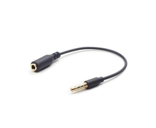 Gembird 3.5 MM 4-PIN audio cross-over adapter cable, black