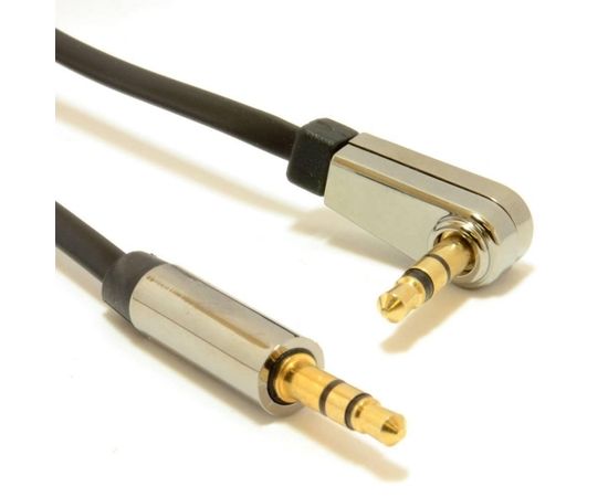 Gembird Right angle 3.5 mm stereo audio cable, 1.8m