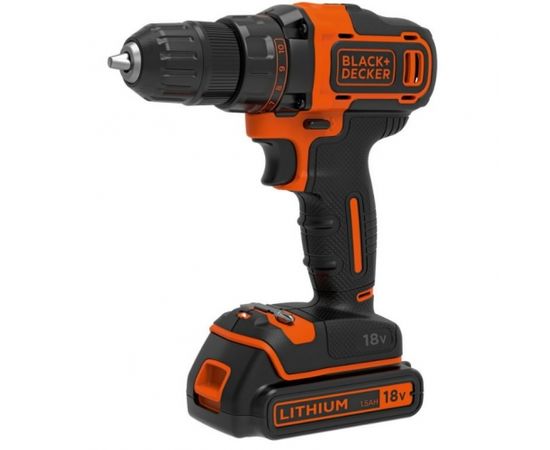 Black&decker Akumulatora urbjma&scaron;īna BDCDD186B / 18V / 2x1,5 Ah, Black+Decker