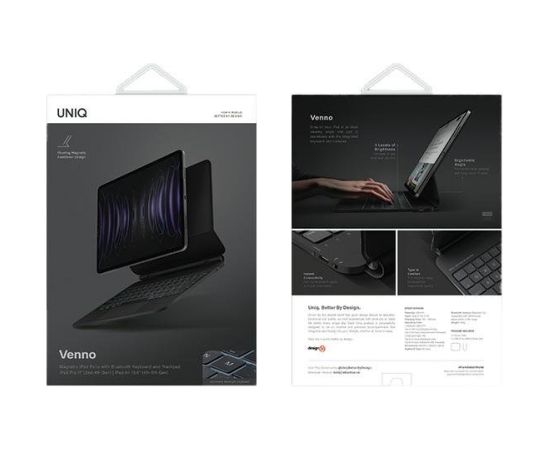 UNIQ Venno Magnetic Smart Maks ar klaviatūru Priekš Apple iPad Pro 11" (2022/2021) | Air 10.9" (2022/2020)
