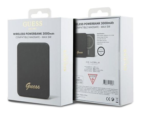 Guess GUPBM3ALGSGK 5W Внешний Аккумулятор 3000mAh