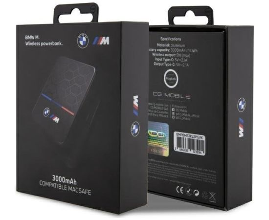 BMW BMPBMS3K22PGVK 5W Ārējās uzlādes Baterija 3000mAh