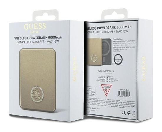 Guess GUPBM5AL4DMD Беспроводной 15W внешний аккумулятор 5000mAh