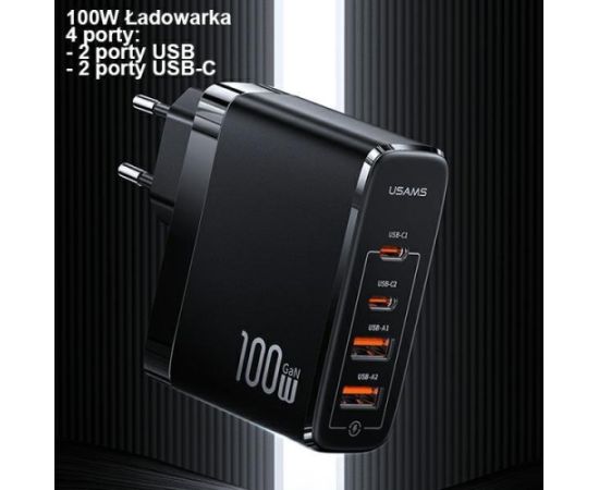 Usams T44 PD3.0 +QC3.0 Fast Charging USB зарядное устройство 100W