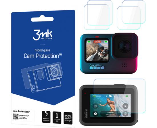 3mk Camprotect Aizsargstikls Priekš GoPro Hero 9 / 10
