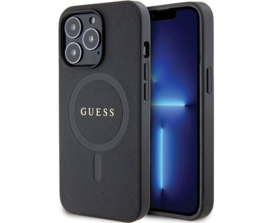 Guess Saffiano MagSafe Back Case Aizsargapvalks Priekš Apple iPhone 13 / 13 Pro