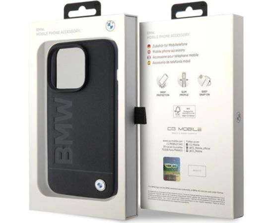 BMW Leather Hot Stamp Case Защитный Чехол для Apple iPhone 15 Pro Max