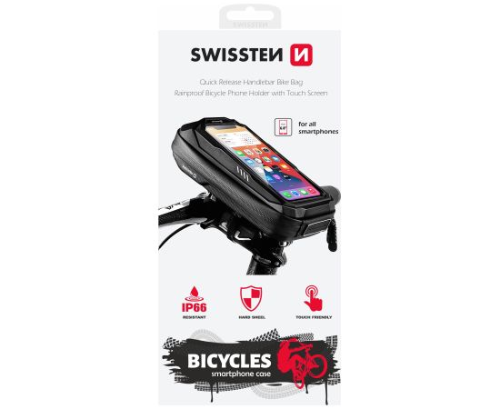 Swissten Водонепроницаемый Чехол для Телефона на Велосипед