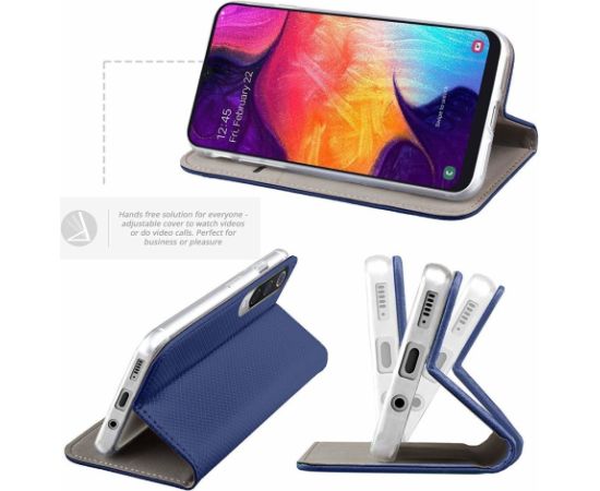 Fusion Magnet Case Книжка чехол для Samsung A202 Galaxy A20e Синий