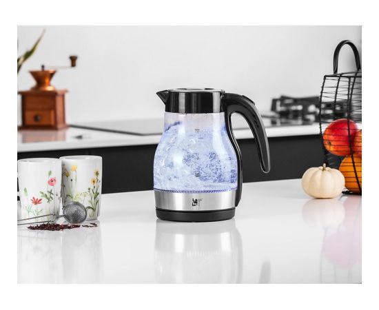 LAFE CEG017 electric kettle 1.7 L 2200 W Black, Transparent