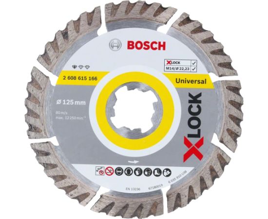 Dimanta griešanas disks Bosch 2608615247; 125 mm; 2 gab.