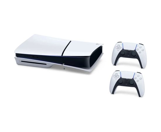 Sony Playstation 5 Slim 825GB BluRay (PS5) White + 2 Dualsense controllers Игровые приставки