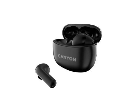 Bezvadu austiņas CANYON TWS-5, Bluetooth headset, with microphone, Black