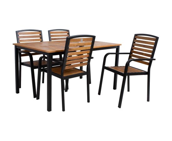 Dārza mēbeļu komplekts DALYA galds un 4 krēsli Dārza mēbeļu komplekti