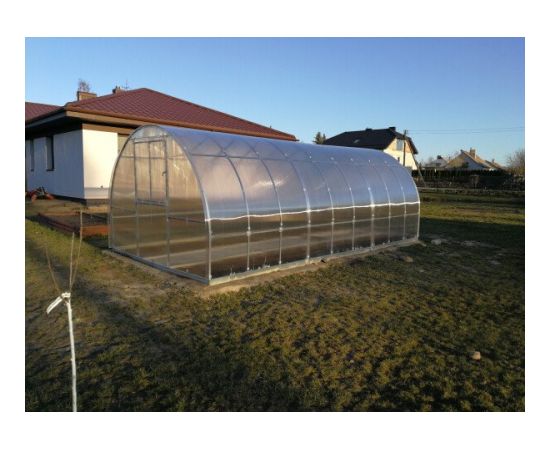 Siltumnīca KLASIKA TUBE 3x8m (24m2) ar pamatiem un 6mm polikarbonāta pārklājumu; 4779037491674