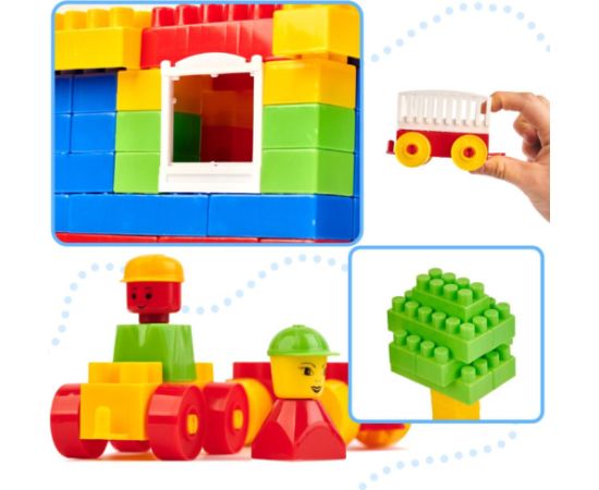 RoGer 3D Celtniecības bloki bērniem Konstruktors 233 gab.