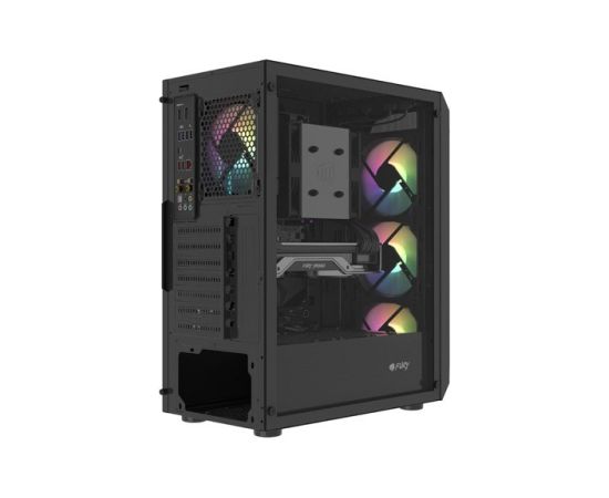 Natec FURY SHOBO SH4F RGB MIDI TOWER WITH WINDOW BLACK