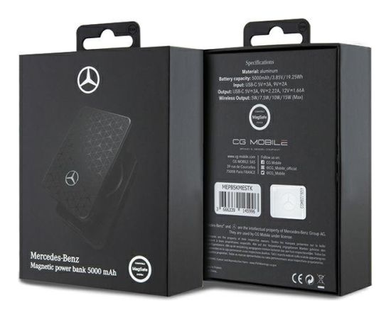 Mercedes-benz Mercedes MEPB5KMESTK Powerbank 15W 5000mAh Внешний аккумулятор