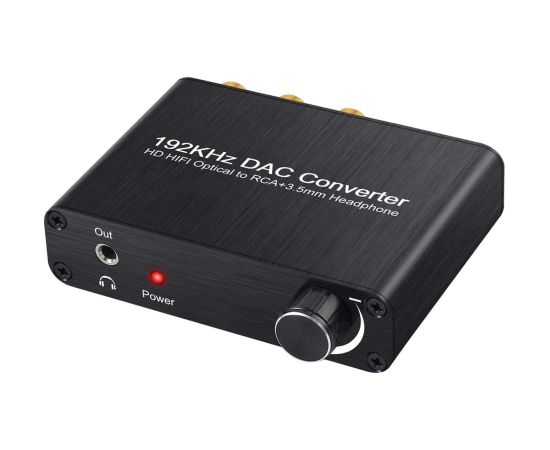 RoGer DAC 192kHz 24bit S/PDIF - RCA конвертер с разъемом для наушников 3,5 мм / оптический / коаксиальный