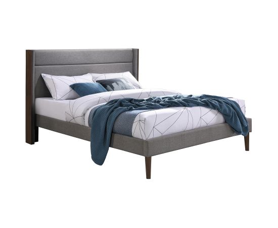 Bed TEXAS with mattress HARMONY TOP 160x200cm, grey