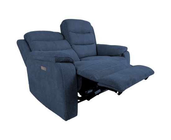 Recliner sofa MIMI 2-seater, electric, blue