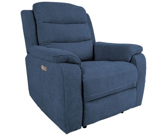 Recliner armchair MIMI electric, blue