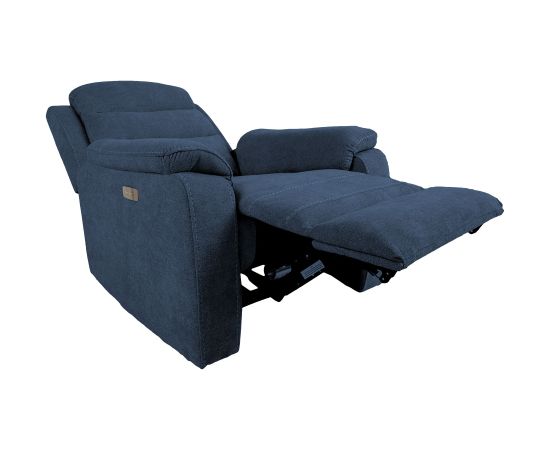 Recliner armchair MIMI electric, blue