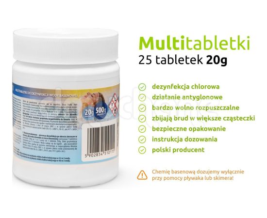 Intex Tabletki Multifunkcyjne 25 x 20g - 0,5kg